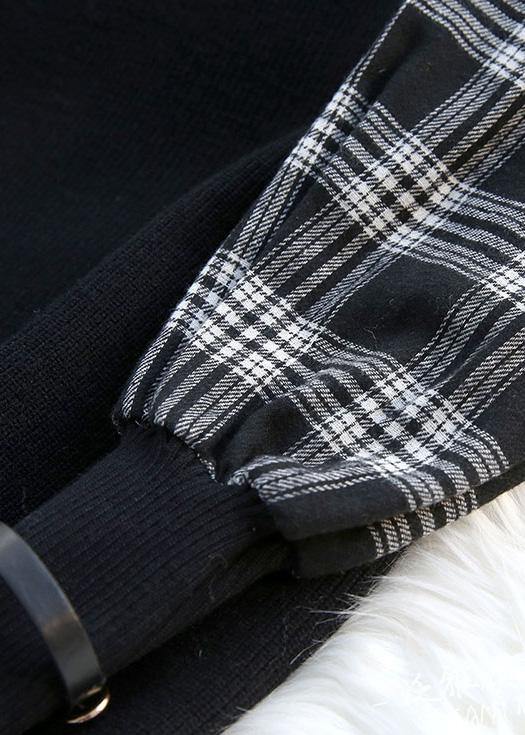 着心地の良いベージュ 配色切り替え ノースリーブ トレンド 大きいサイズ 春ニット