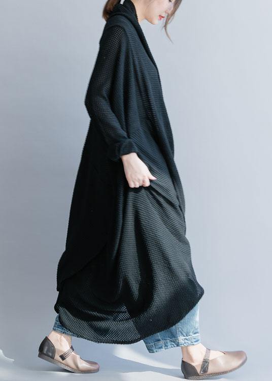 通勤用 ブラック ニット セーターコーデ 美しい アシンメトリー ヒップスター 秋 ニットウェア